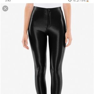 American apparel black disco pants